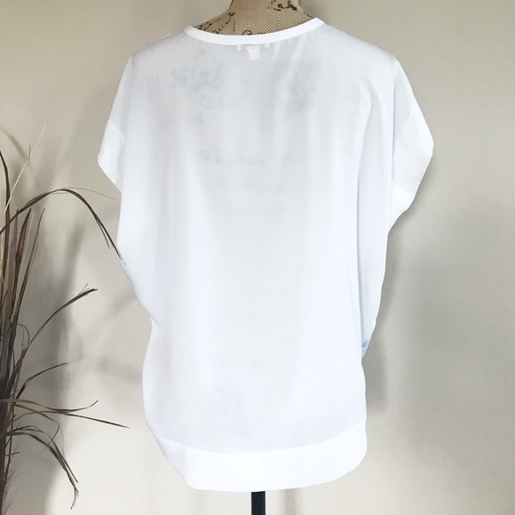 •GAP• soft knit chiffon back top {B22} - Picture 3 of 6